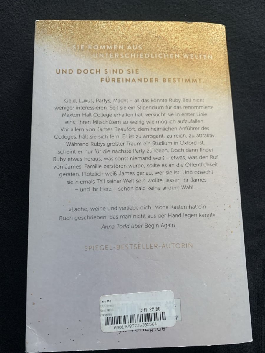 Libri: Save me - Mona Kasten – Usato da Worb venduto da vivia_ne 1