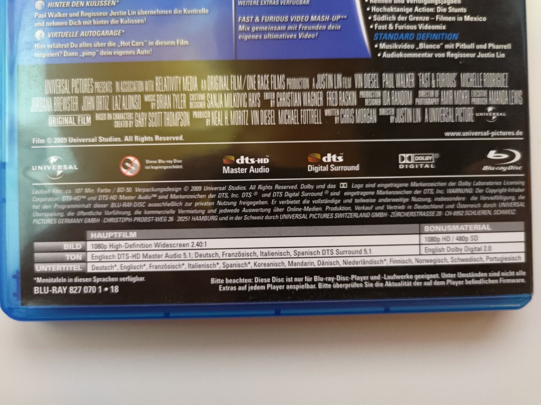 Alle DVDs: Fast & Furious 4 - Neues Modell Originalteile – Gebraucht aus Liestal von Kratzilla 3