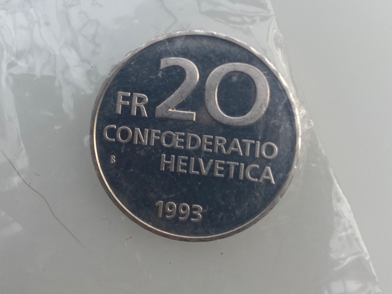 Tutti le monete: 20 Fr. argent  -  Paracelsus (1993) – Usato da Plan-les-Ouates venduto da Salvatore1995 1