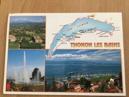 Vintage Ansichtskarte Thonon Les Bains - Genfersee