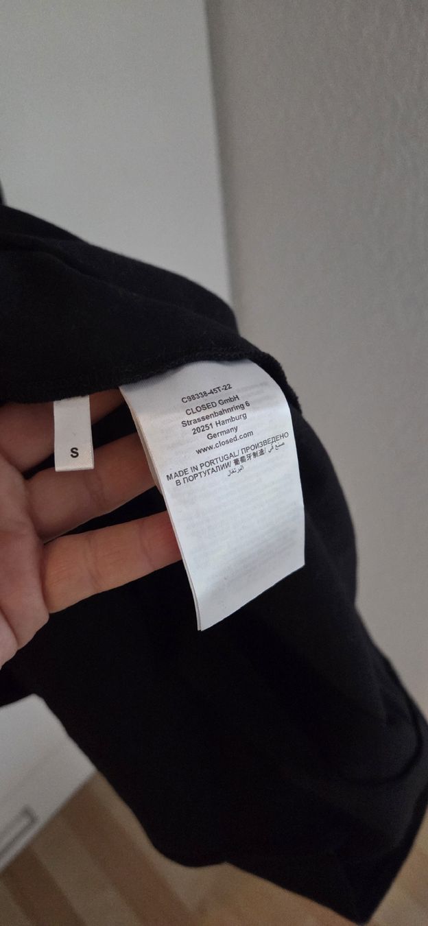Closed Vestiti: Kleid Closed schwarz Baumwolle Grösse S – Usato da Hellbühl venduto da Veci02 3
