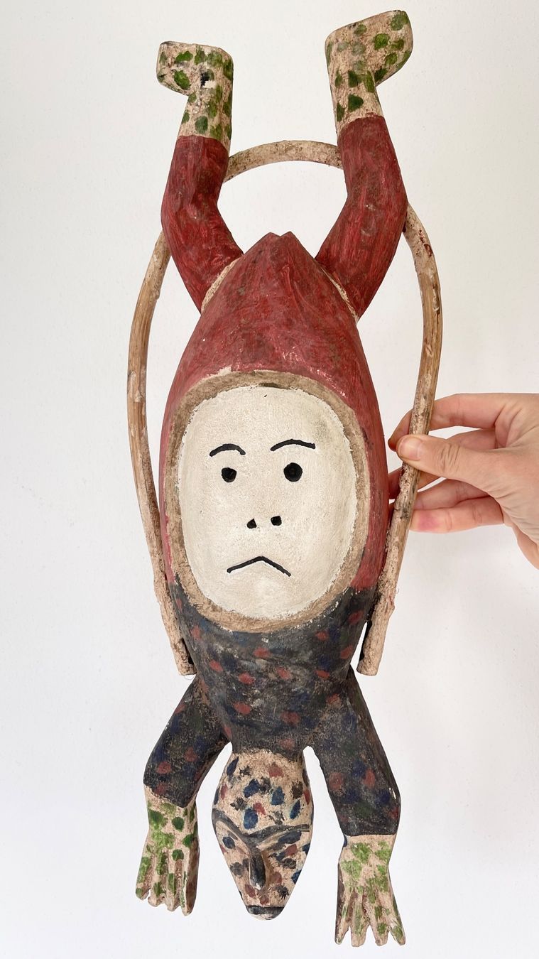 grosse seltene alte Eskimo Indianer Inuit Maske Höhe 50 cm (D'occasion ...