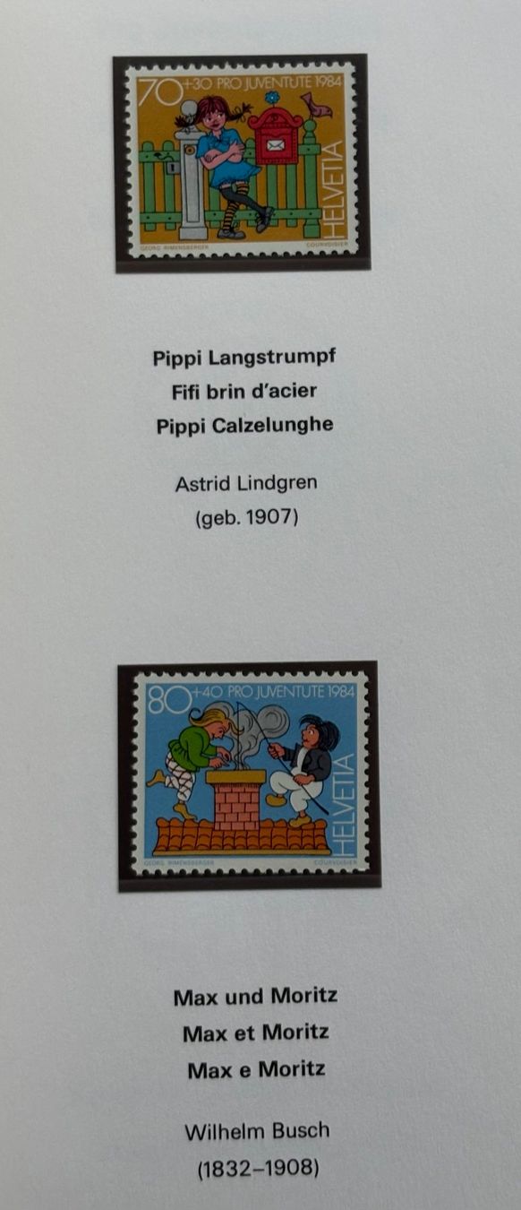 Tutti i francobolli: PRO JUVENTUTE BÜCHLEIN 1983-1986 – Usato da Ostermundigen venduto da Wyatt-Earp 4
