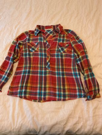 Nile Atelier Bluse Gr. M, Kariert, Baumwolle