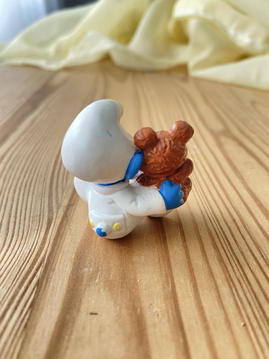 Schleich Statuette: Schlumpf Baby mit Teddy – Usato da Fehraltorf venduto da Marian4 1