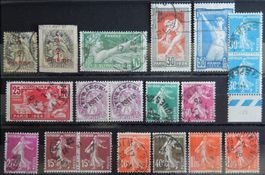 Frankreich ex. Kat. 137-190 1919/25