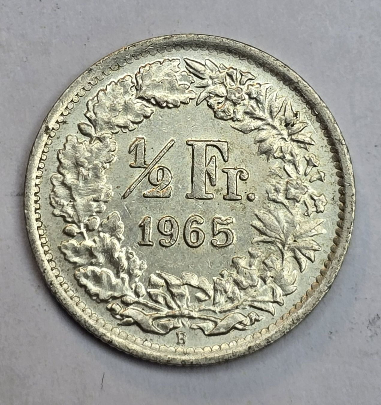 Toutes les monnaies: 50 Rp. 1965 Silbermünze – D'occasion à Hornussen par Corvette-