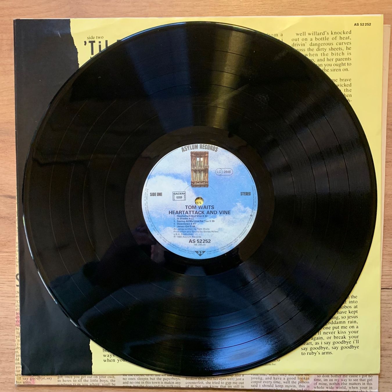 Dischi in vinile: TOM WAITS - HEARTATTACK AND VINE...OG FR 1981...VG+/VG+ – Usato da Gals venduto da Diskopatshop 3