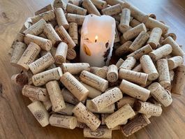 Rustic Wine Cork Wreath Decoration