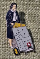 O588 - Pin Die Post PTT Brief Zustellung mit Wagen