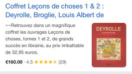 Neuf coffret livres éducatifs Deyrolle Leçons vie 1&2 Tomes