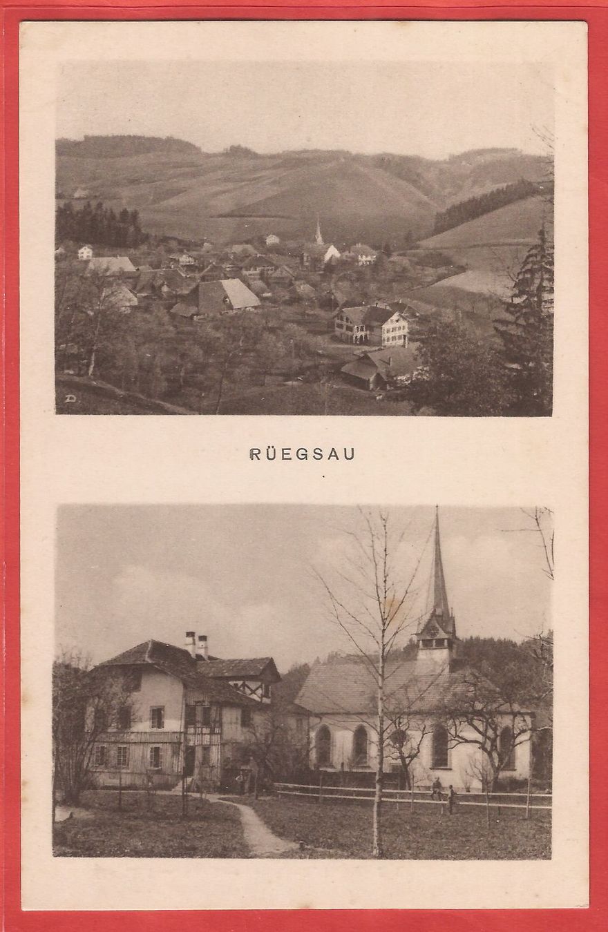 Cartoline postali: Rüegsau im Emmental - ca. 1925 – Usato da Fislisbach venduto da Porano