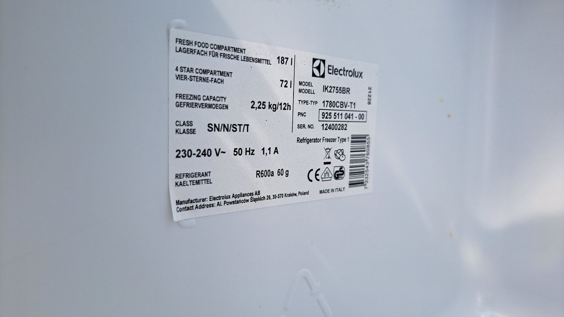 Kühlschrank: Kühlschrank Elektrolux Türfächer – Gebraucht aus Bischofszell von Haetti0 8
