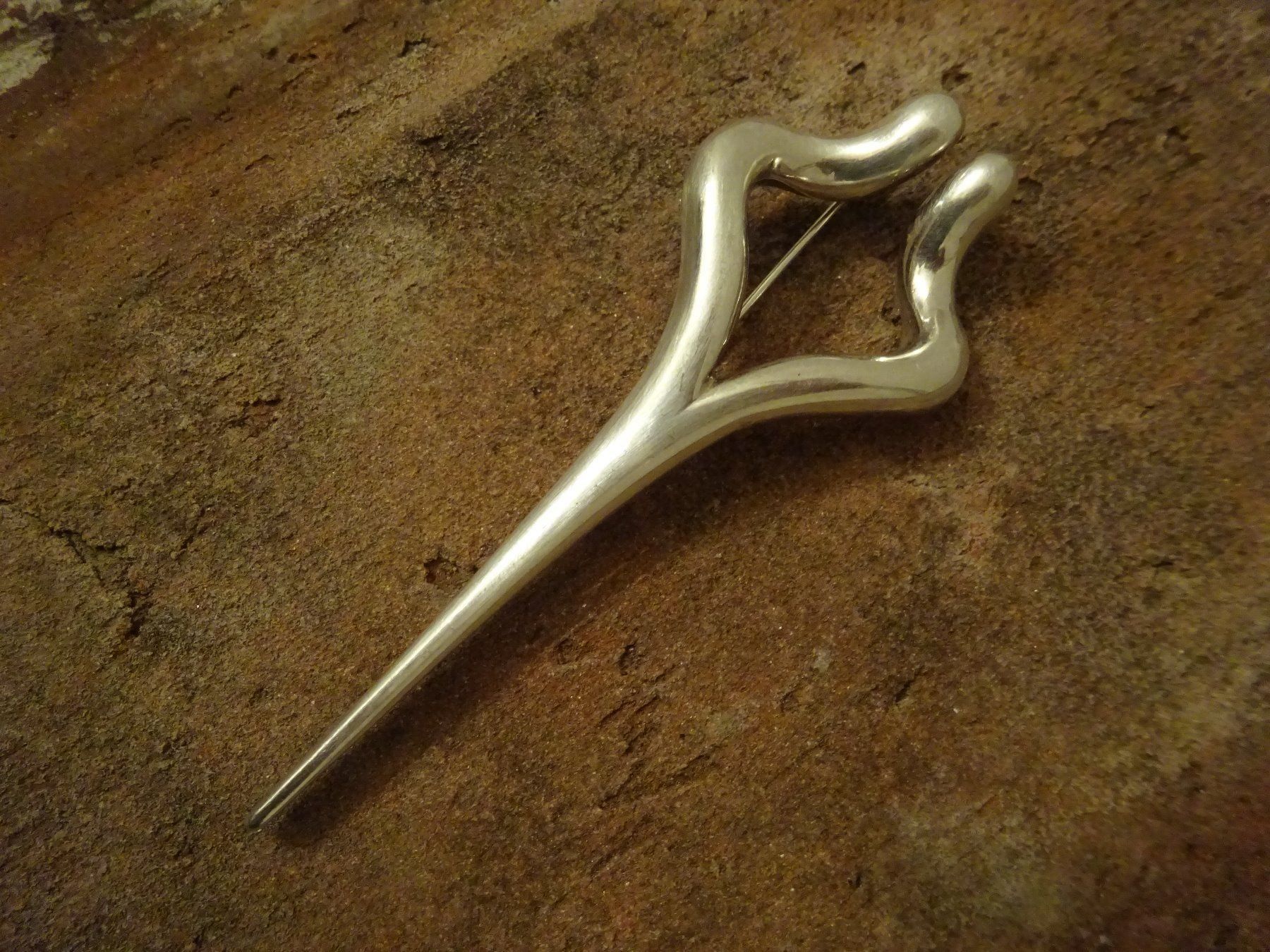 Spille & Fermagli: Interessante Fibel Brosche / 925 Silber – Usato da Esslingen venduto da FetteSchnecke 1
