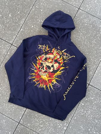 Sweatshirt à capuche Ed Hardy homme taille L 