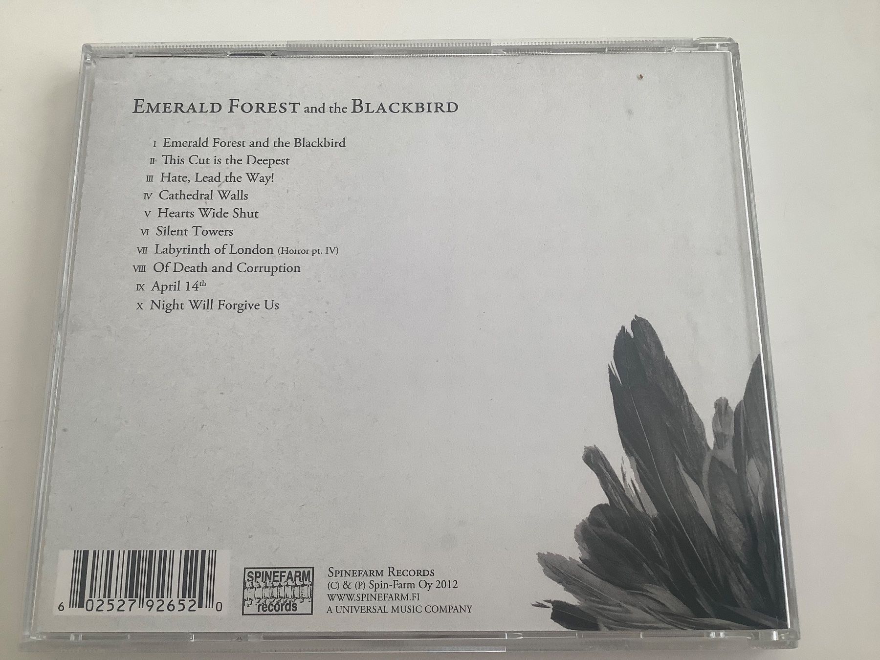 CD: Swallow the Sun / Emerald Forest and the Blackbird / 2012 – Usato da Dübendorf venduto da Shreck 1