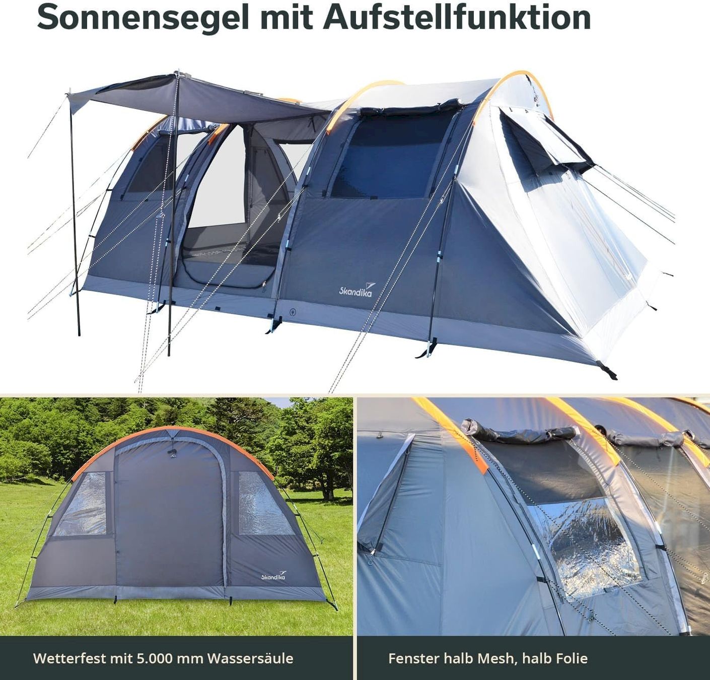 Tende : Skandika Gotland 5 Sleeper Protect Zelt – Nuovo e nell'imballaggio originale da Bottighofen venduto da zaap 4