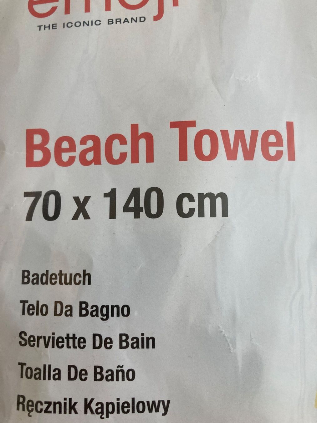 Coop Teli da bagno: emoji Badetuch "Hello Summer", fabrikneu – Nuovo e nell'imballaggio originale da Zofingen venduto da Zofi2 3