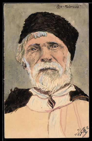 Cartoline postali: Handgemalt: Älterer Herr in Tracht, Typ – Usato da Berlin venduto da bartko-reher
