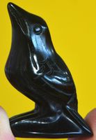 Deko Heilstein K-852 – Obsidian Vogel 32 Gramm – 3,3x4,7 cm