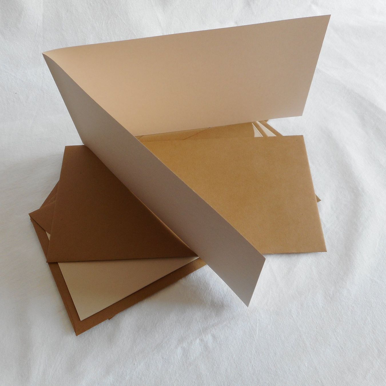 Cartoline: Schreibset Karten & Couverts Beige/Braun – Nuovo (secondo la descrizione) da Niederlenz venduto da Berghem 1