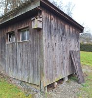 Alte grosse Baracke, Gerätehaus, Hütte, Remise, Schuppen
