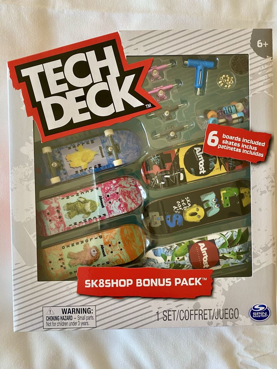 Giocattoli: Tech Deck SK8Shop Bonus Pack, 6 Skateboards, Almost Design – Nuovo e nell'imballaggio originale da Oberembrach venduto da theZaz