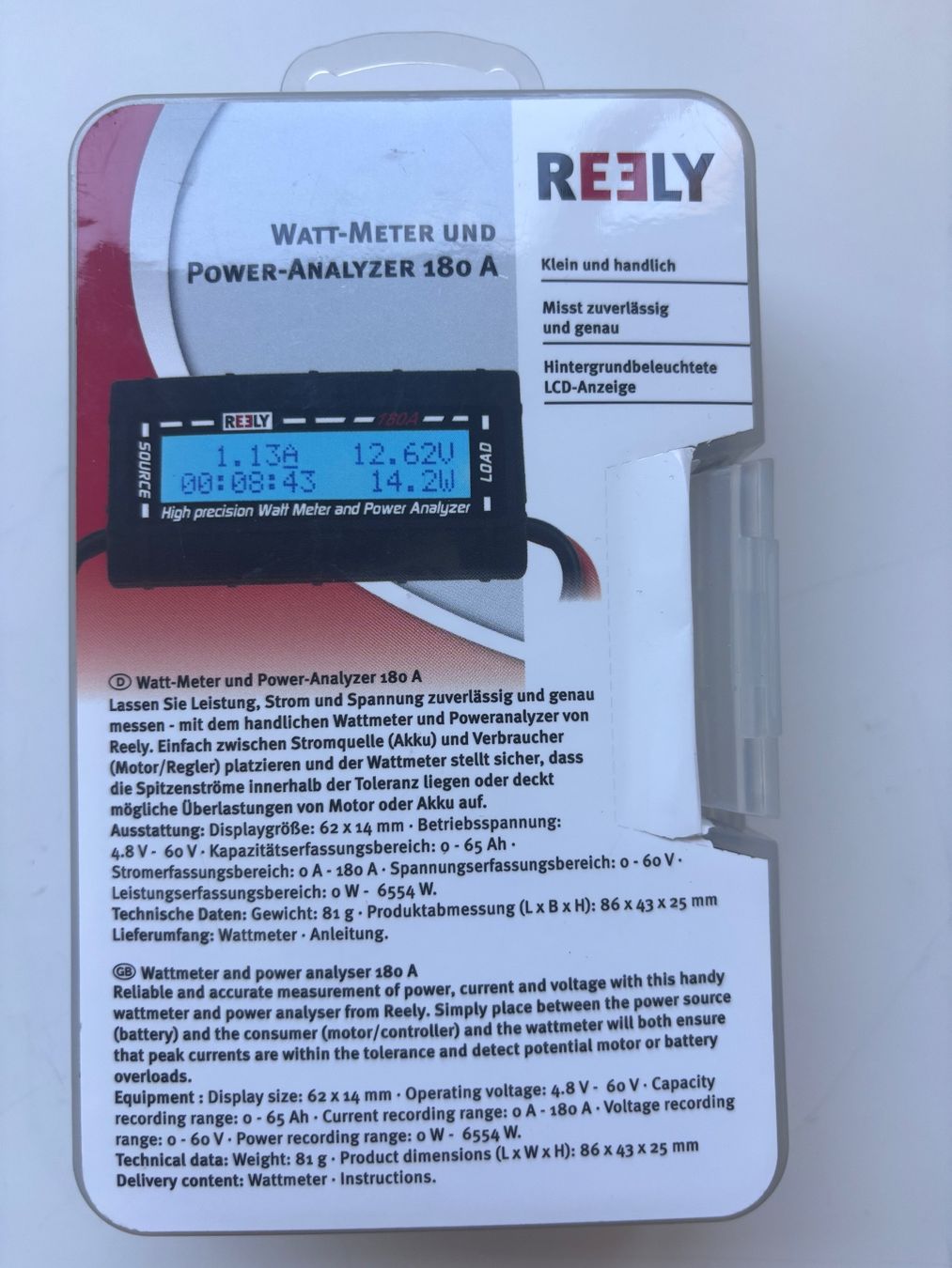 Messen: WATT-METER UND POWER-ANALYZER 180 A – Neu (gemäss Beschreibung) aus Genève von Sabgoblin