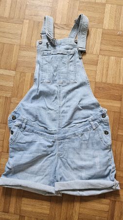 Schwangerschafts-Latzhose LOVE2WAIT Waist 27 Denim hellblau 
