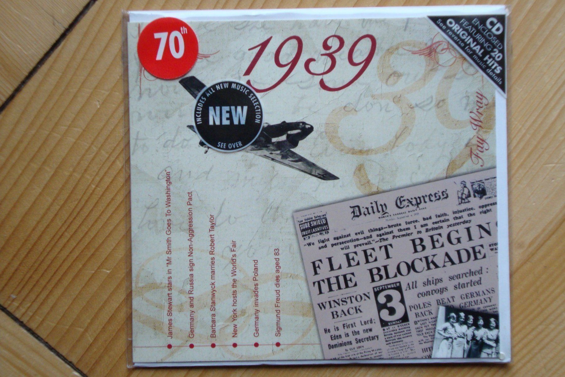 CD: Geburtstag? 20 ORIGINAL HITS 1939 – Usato da Bern venduto da carola31