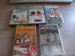 Alte Kinder Märchen Hörspiel Kassetten 5 Stück Pingu Und usw