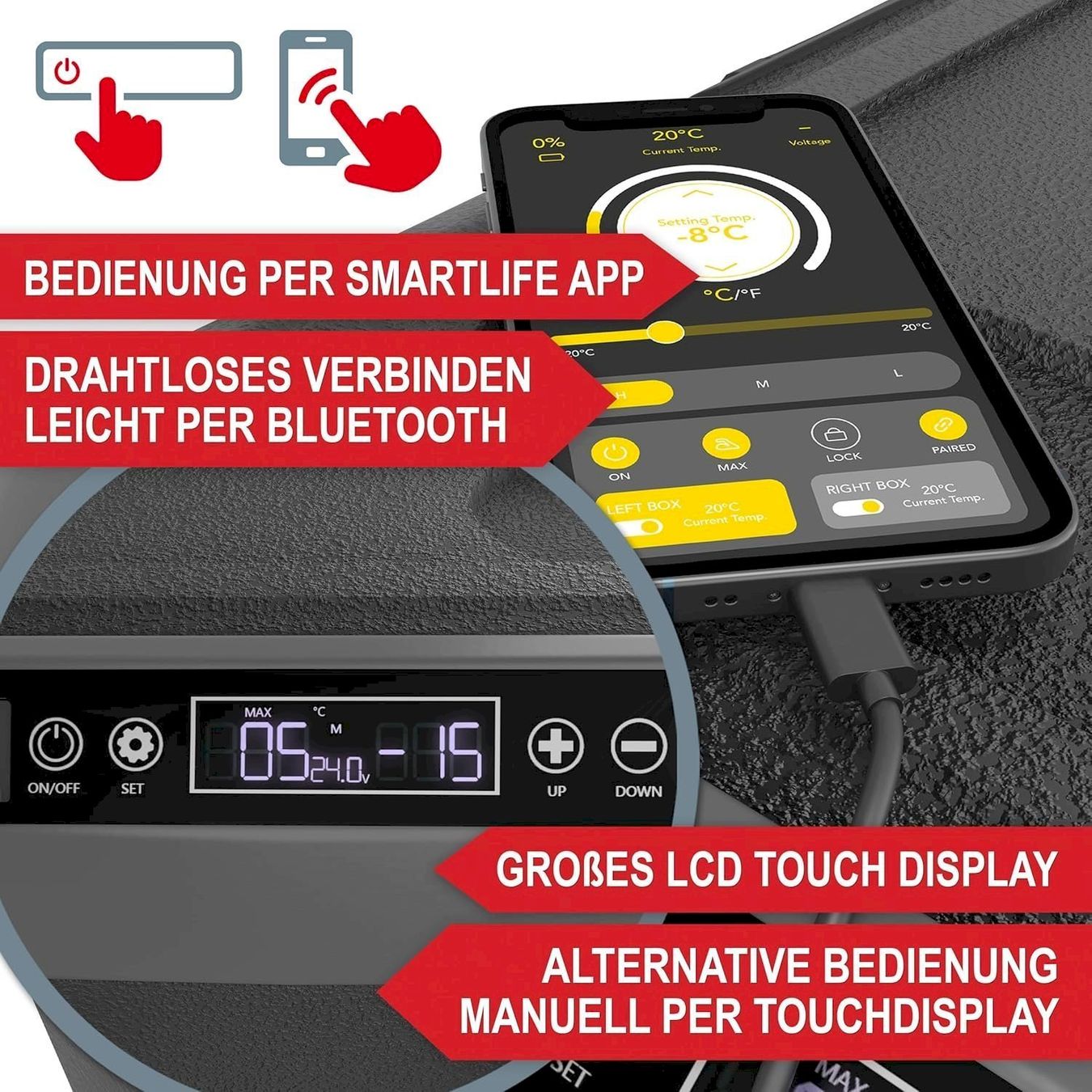 Cucinare, Mangiare & Bere: Kompressor Kühlbox 50L -20/+20°C 12/230V – Nuovo e nell'imballaggio originale da Bottighofen venduto da zaap 3
