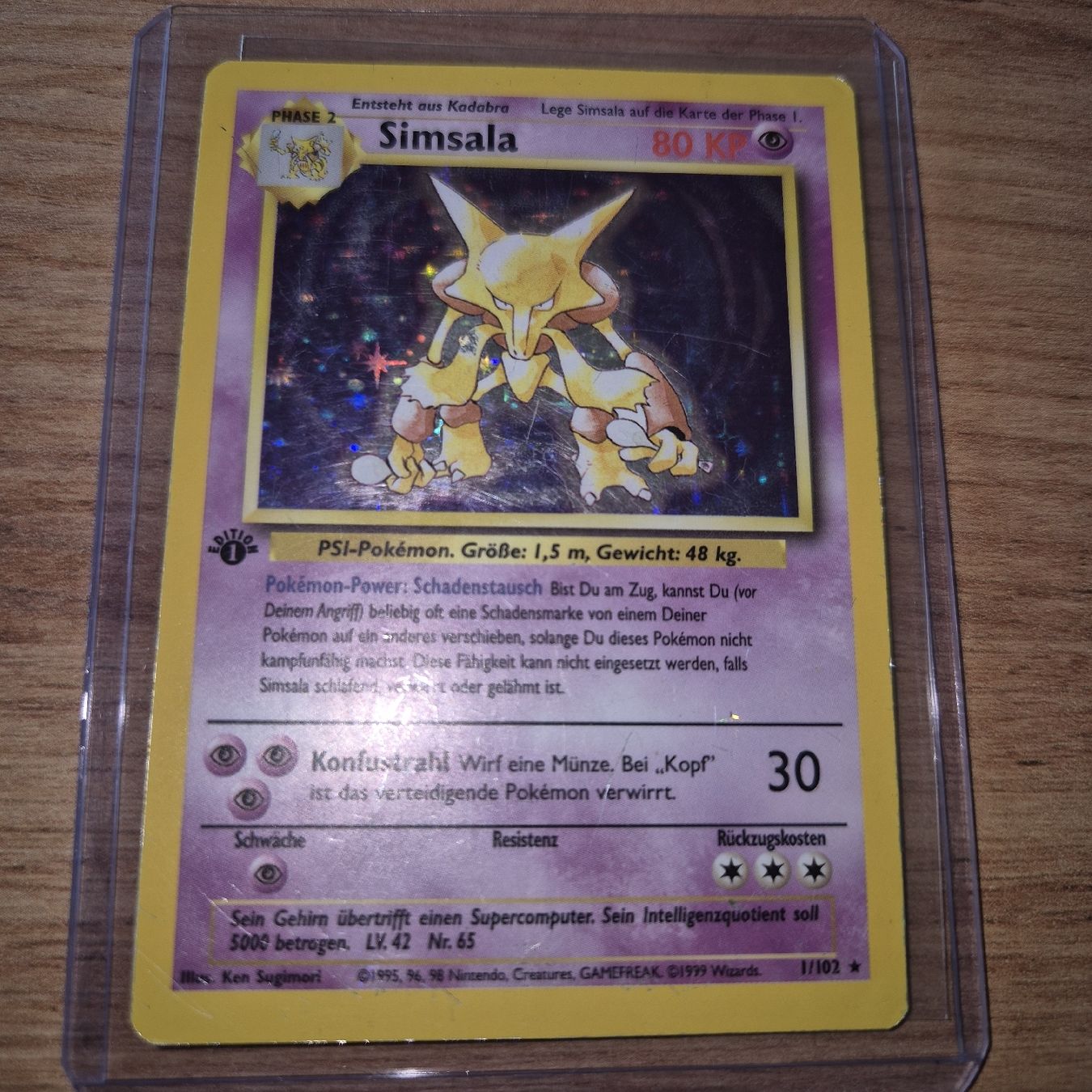 Pokémon Cartes à collectionner: Simsala edition 1 Alakazam Holo 1st DE – D'occasion à Ursy par RetroBebar777 1