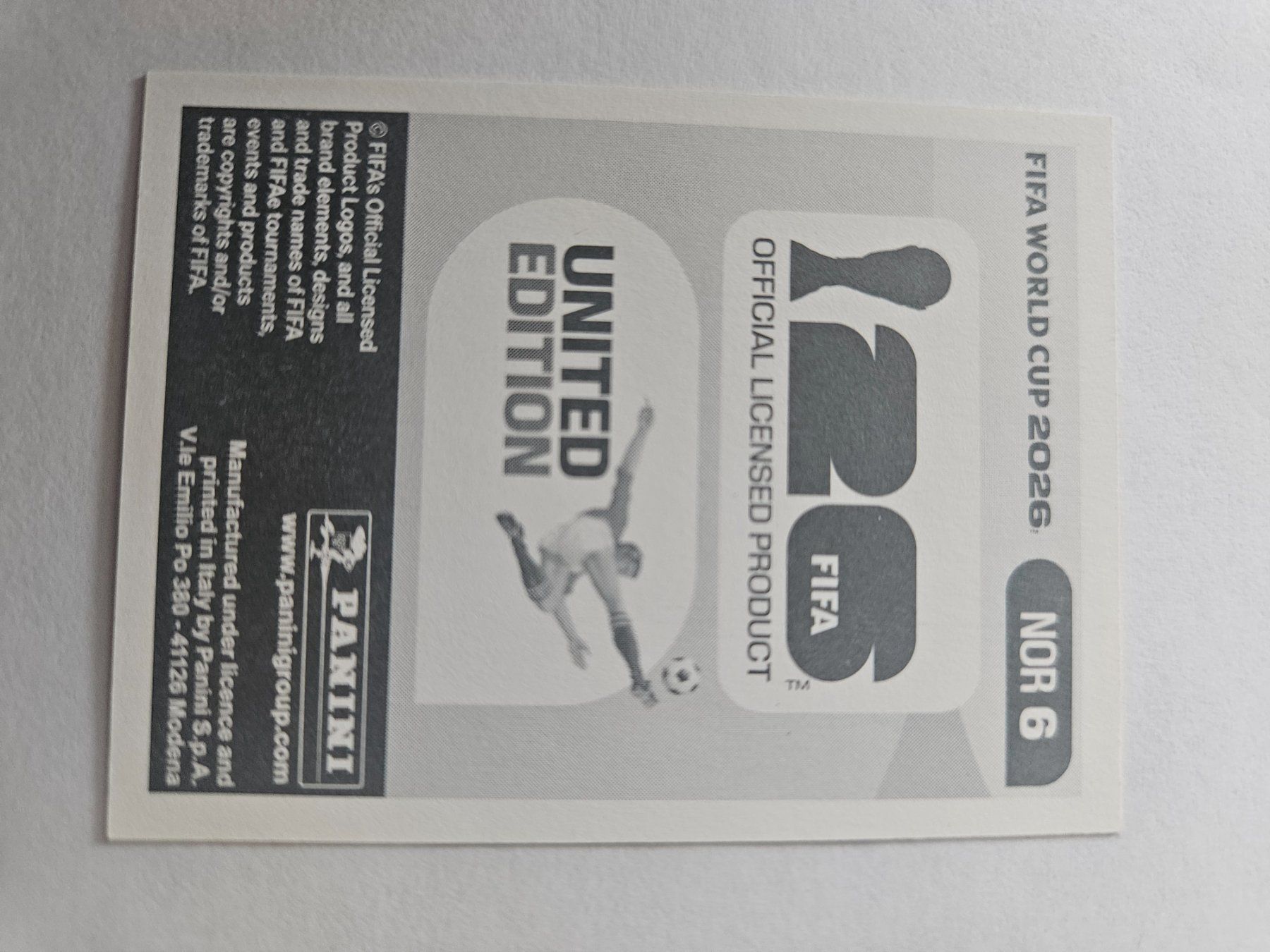 Panini Carte collezionabili: NOR6 – Usato da Würenlingen venduto da Dinli 1