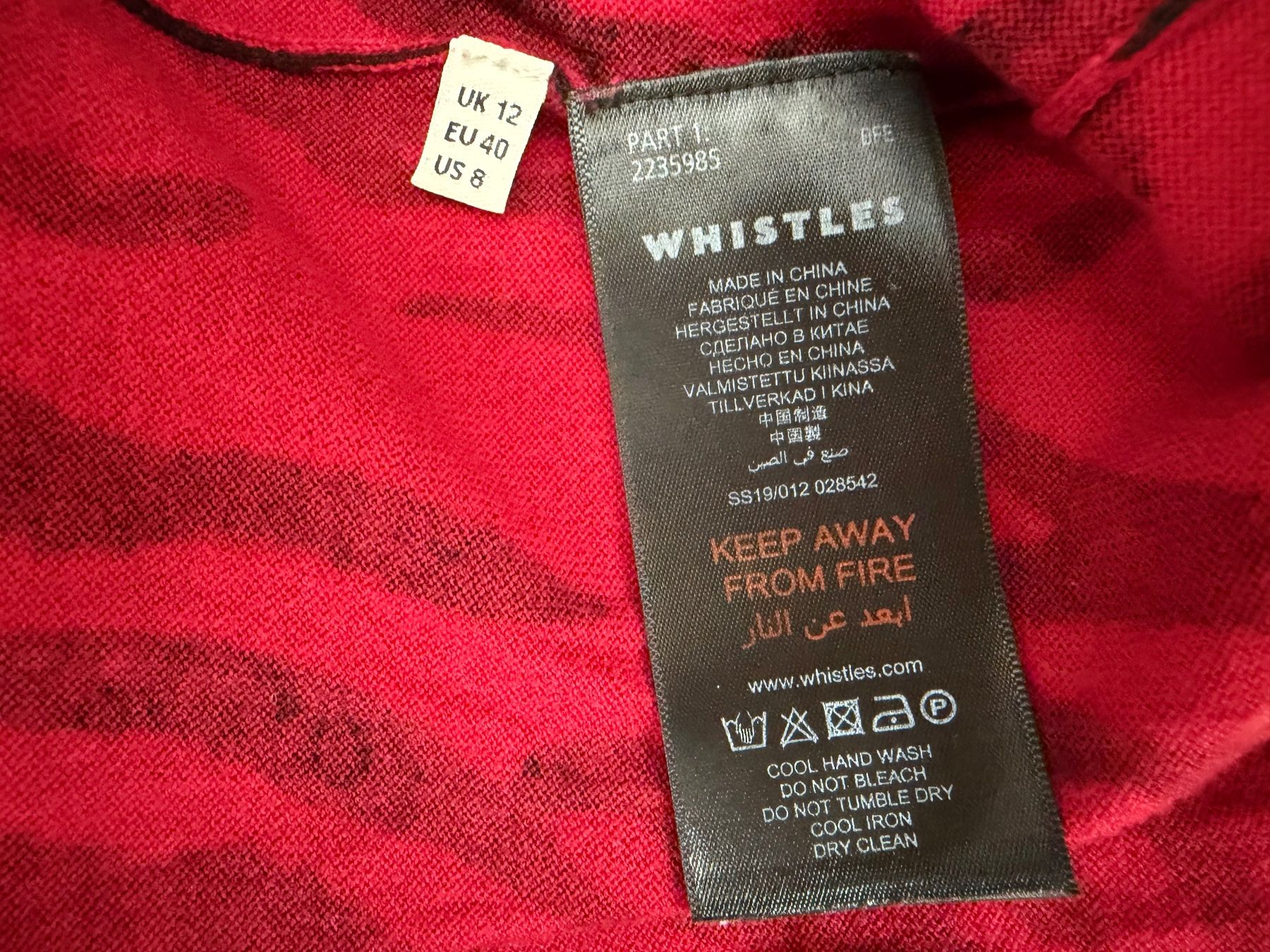 Maglioni & Felpe: roter WHISTLES Pullover mit Zebramuster ❤️ – Usato da zürich venduto da vintage12 8