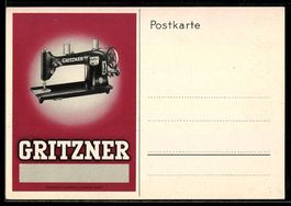 AK Reklame für Gritzner-Nähmaschinen