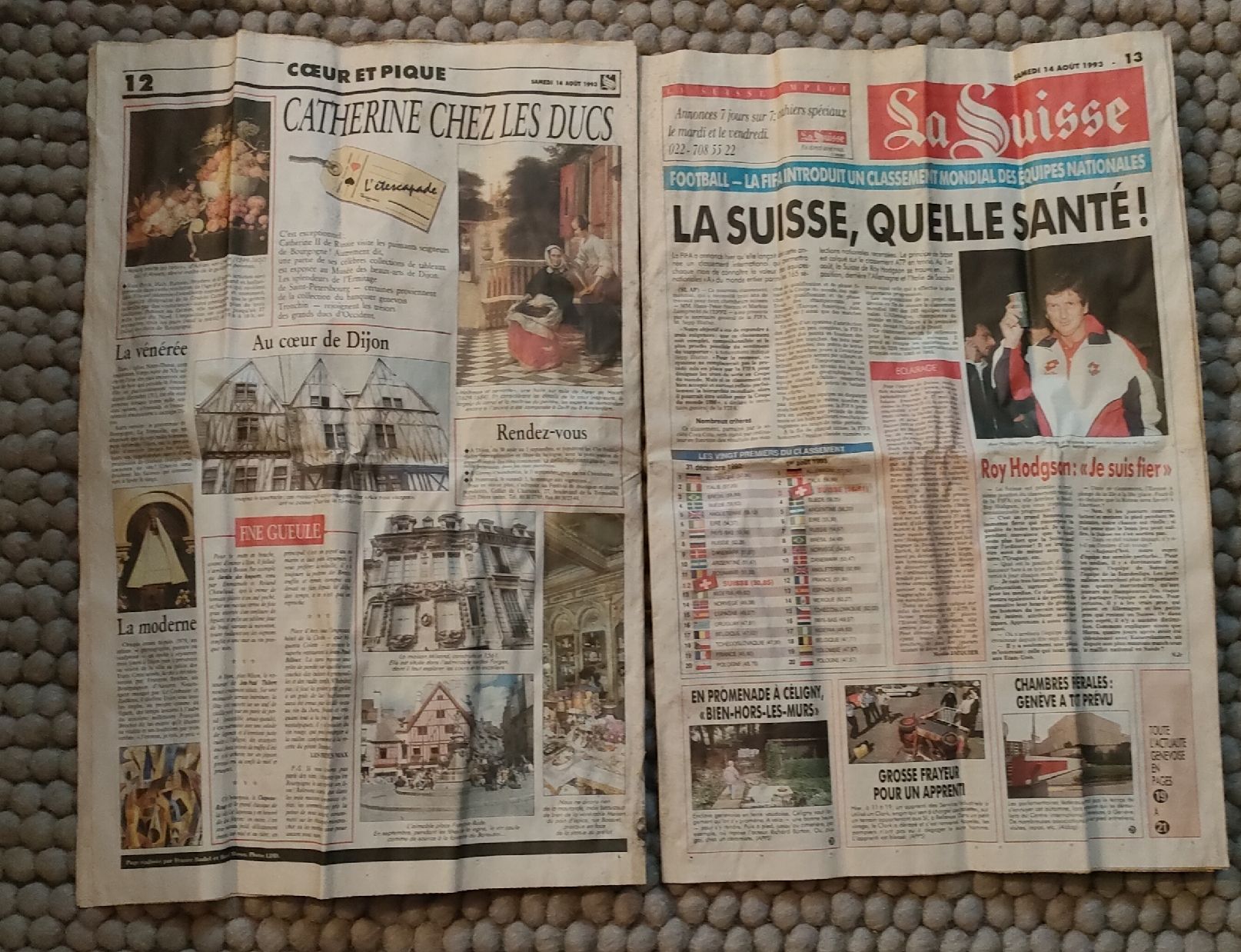 Zeitschriften & Magazine: Journal LA SUISSE du 14.08.1993 – Gebraucht aus Riaz von Tobydesmonts 5