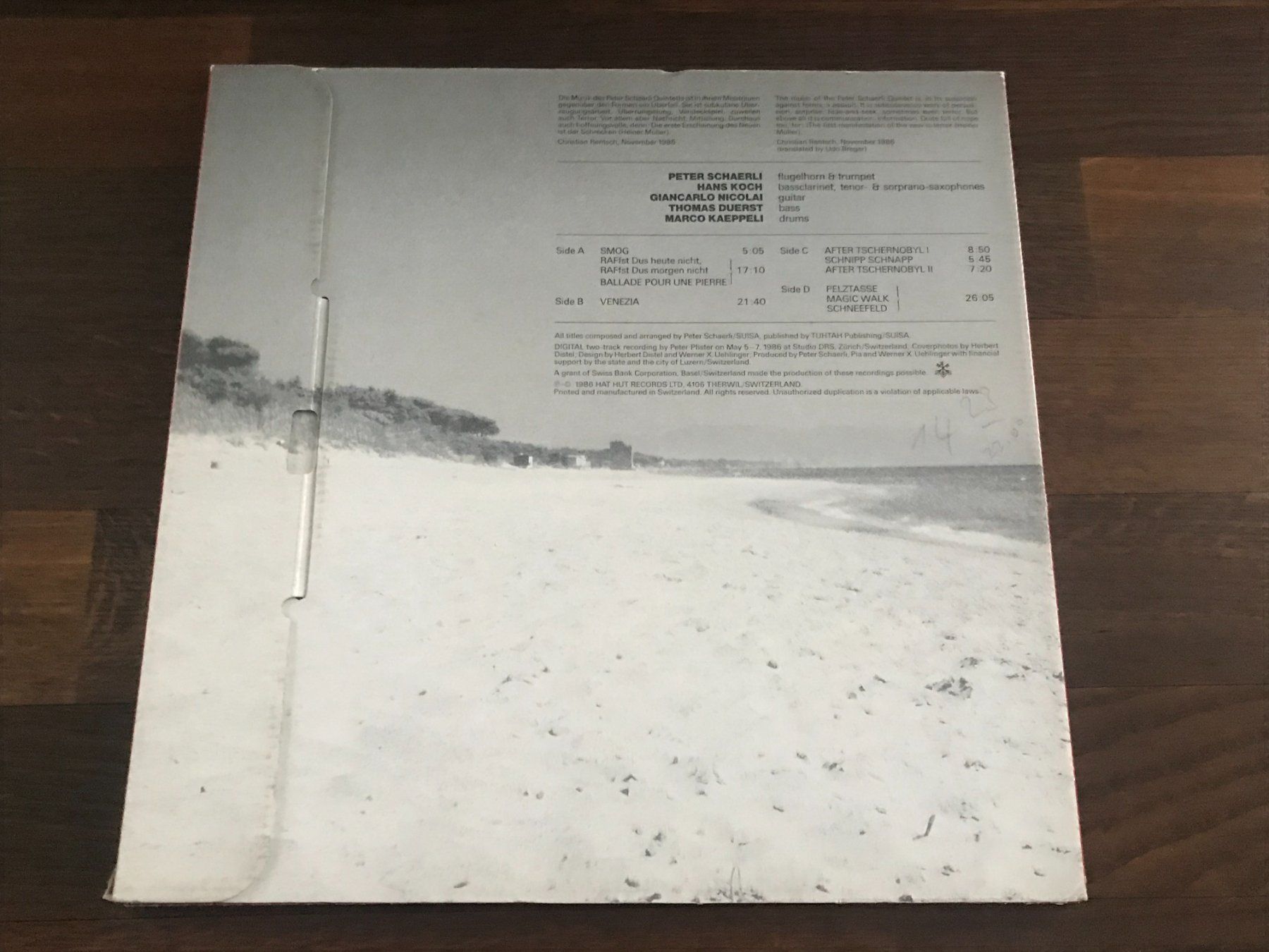 Dischi in vinile: PETER SCHAERLI QUINTETT - Schnipp Schnapp - 2Lp - Hat Hut – Usato da Buchs AG venduto da Archie 2