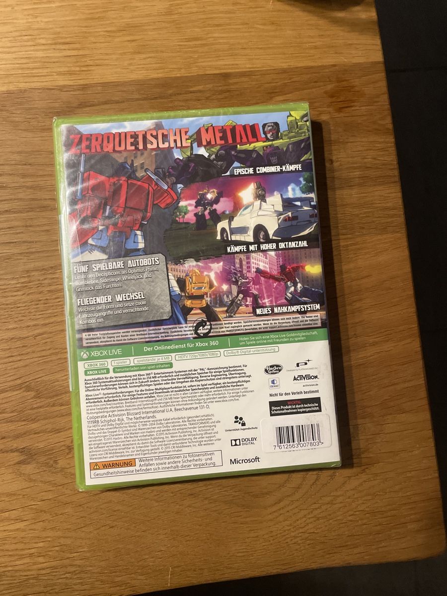 Spiele: Transformers Devastation Xbox 360 Sealed – Neu und originalverpackt aus Hagendorn von masterchieff 1
