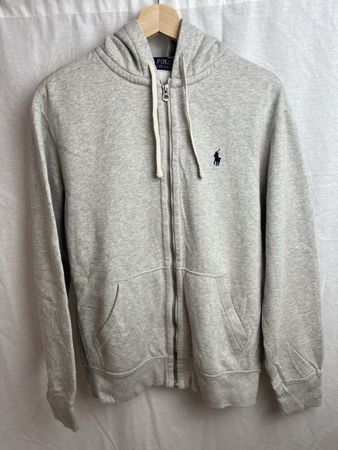 Pull à capuche Ralph Lauren gris taille M 