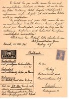 Doppelpostkarte 1926