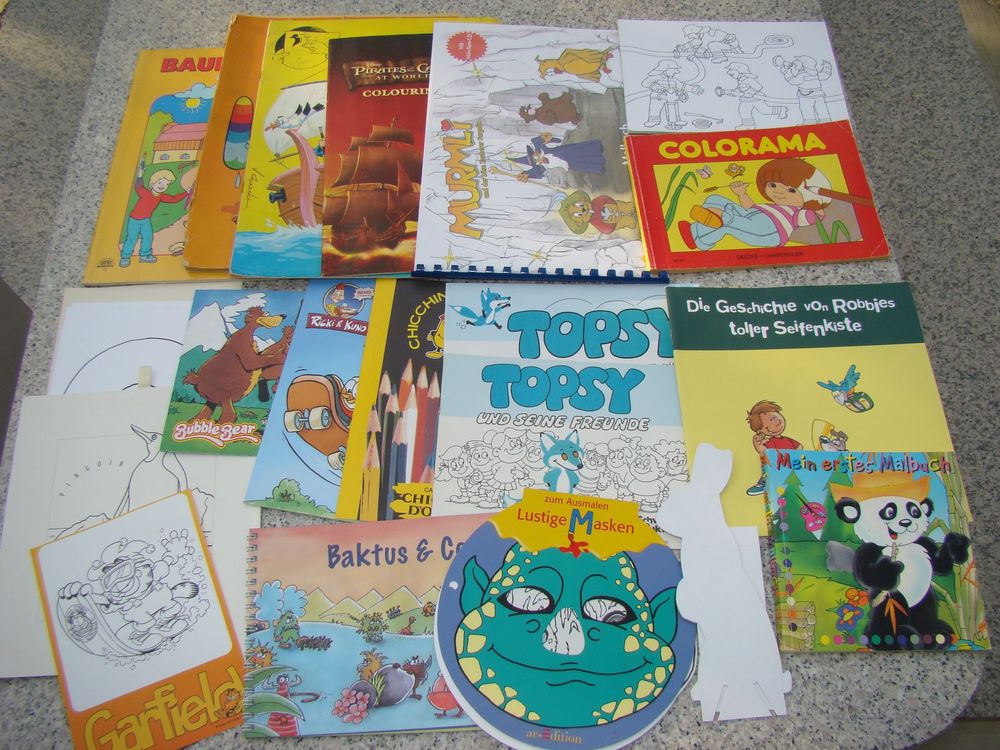 Diverse Malbücher und Malvorlagen zum Ausmalen | Kaufen auf Ricardo