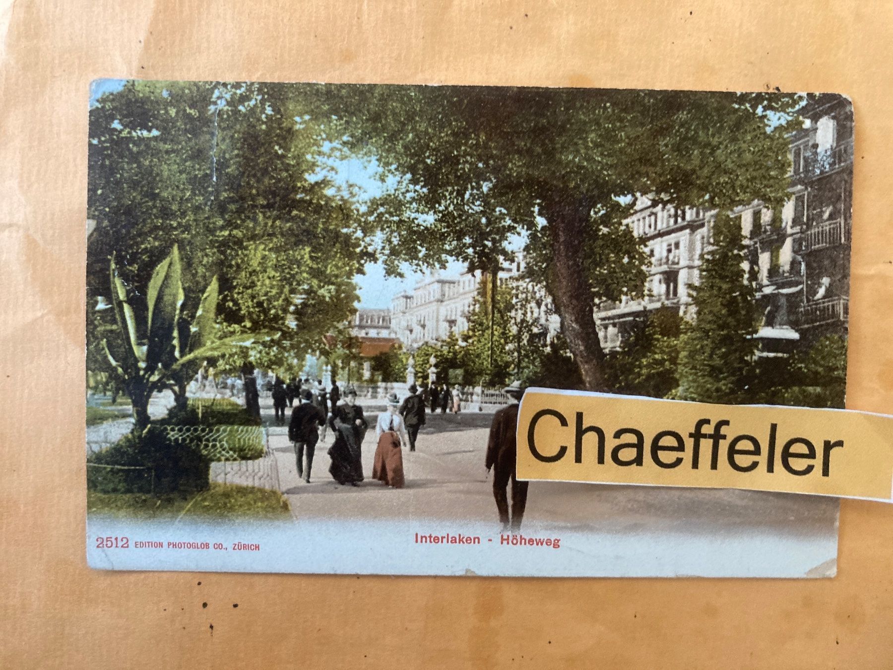 Cartes postales: 1908 I Interlaken - Höhenweg – D'occasion à Zürich par Chaeffeler