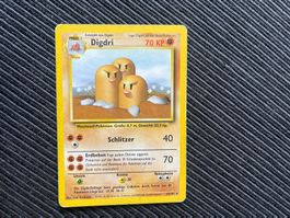 Pokemon Digdri Rare non holo Base Set deutsch