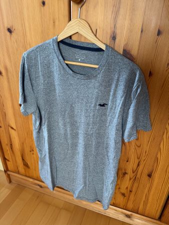 T-Shirt Hollister grau meliert Grösse M, gebraucht