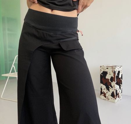 asymmetric cop copine trousers