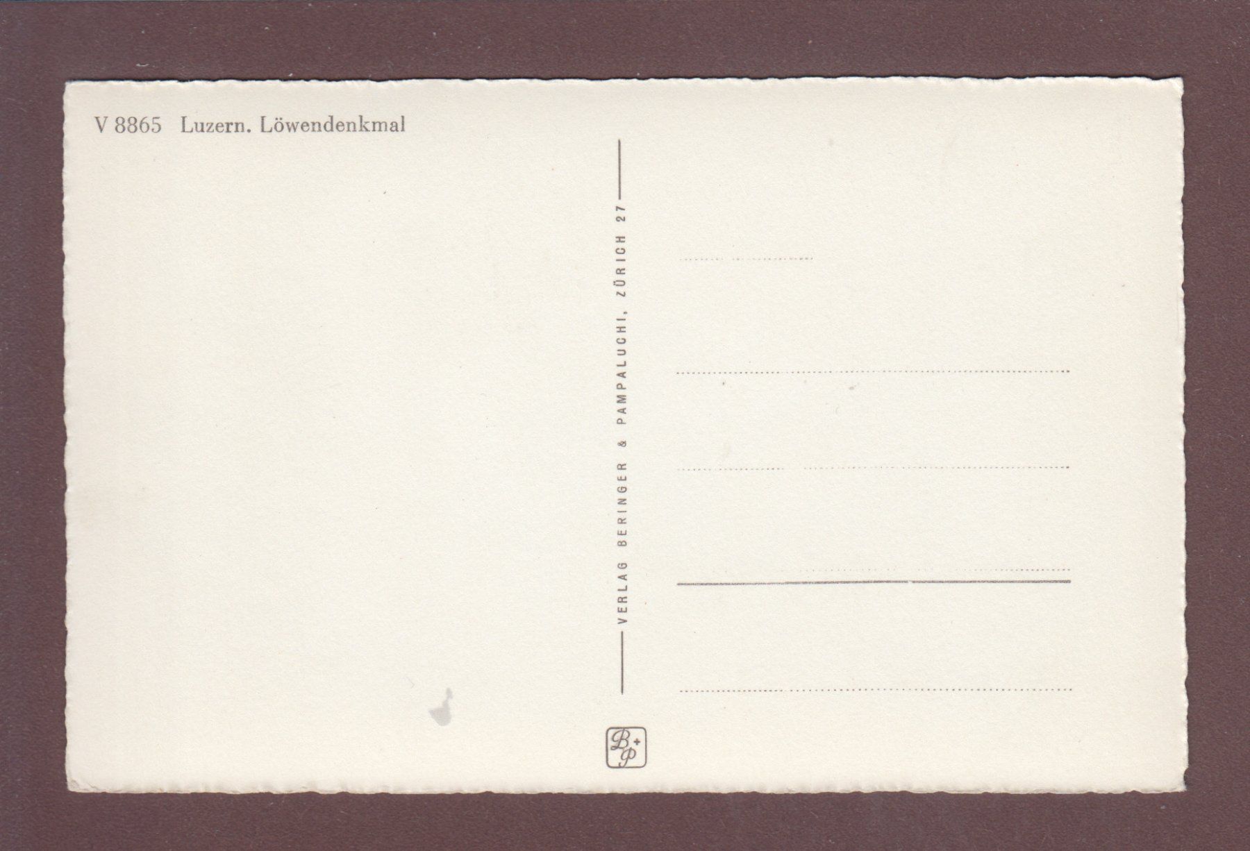 Cartoline postali: LUZERN - Löwendenkmal – Usato da Pully venduto da nicecards 1