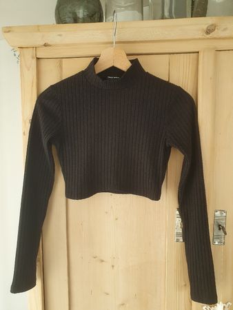 Crop Langarmshirt, XS