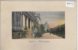 Luzern - Nationalquai - Litho