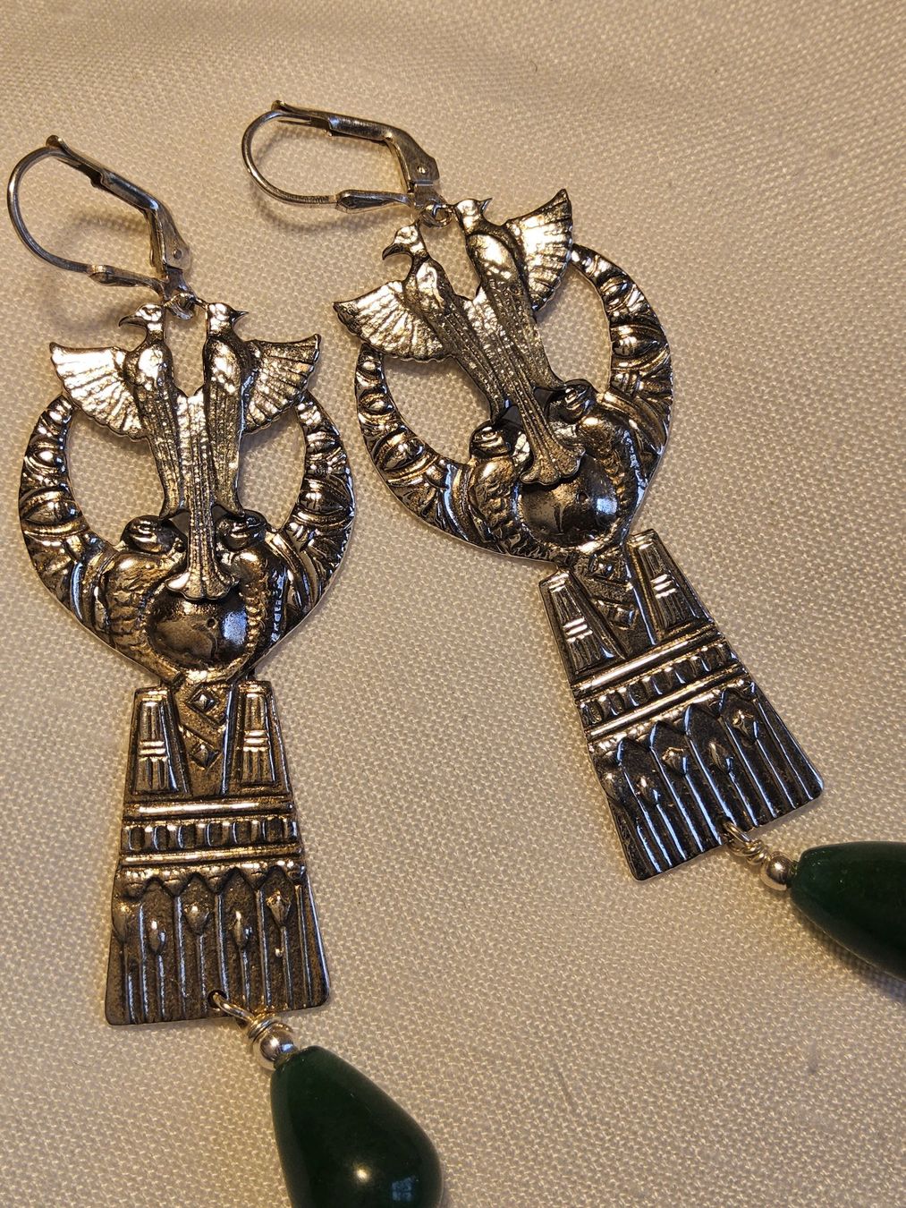 Orecchini pendenti & Orecchini a lobo: Exquisite Ohrhänger Sterling Silber Aegyptian Revival – Usato da Zürich venduto da helsan 3